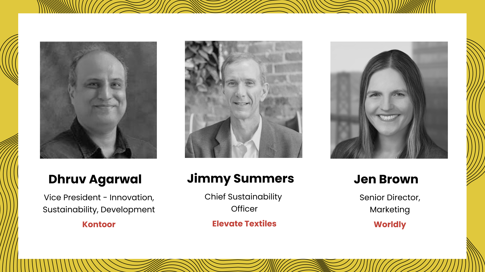 Intervenants du webinaire sur le stress hydrique 2026